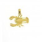 14K GOLD NAUTICAL CHARM - LOBSTER #1046