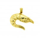 14K GOLD NAUTICAL CHARM - SHRIMP #1030