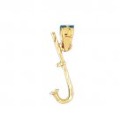 14K GOLD NAUTICAL CHARM - FISHING HOOK #1211 14K GOLD NAUTICAL CHARM - FISHING HOOK #1211