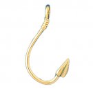 14K GOLD NAUTICAL CHARM - FISHING HOOK #1209 14K GOLD NAUTICAL CHARM - FISHING HOOK #1209