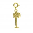 14K GOLD NAUTICAL CHARM - PALM TREE #1436