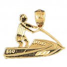 14K GOLD NAUTICAL CHARM - JET SKI #1347