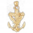 14K GOLD NAUTICAL CHARM - ANCHOR #2867