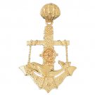 14K GOLD NAUTICAL CHARM - ANCHOR #1129