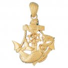 14K GOLD NAUTICAL CHARM - ANCHOR #1127