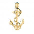 14K GOLD NAUTICAL CHARM - ANCHOR #1122