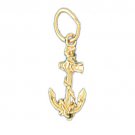 14K GOLD NAUTICAL CHARM - ANCHOR #1114
