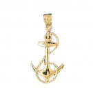 14K GOLD NAUTICAL CHARM - ANCHOR #1106