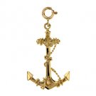 14K GOLD NAUTICAL CHARM - ANCHOR #1103