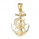14K GOLD NAUTICAL CHARM - ANCHOR #1097