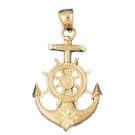 14K GOLD NAUTICAL CHARM - ANCHOR #1091