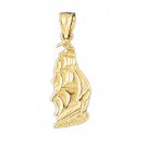 14K GOLD NAUTICAL CHARM - SAILBOAT #1270