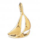 14K GOLD NAUTICAL CHARM - SAILBOAT #1244