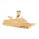 14K GOLD NAUTICAL CHARM - CRUISE SHIP  #1299