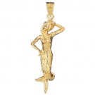 14K GOLD NAUTICAL CHARM - MERMAID #1381