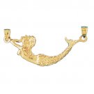 14K GOLD NAUTICAL CHARM - MERMAID #1369