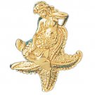 14K GOLD NAUTICAL CHARM - MERMAID #1368