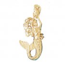 14K GOLD NAUTICAL CHARM - MERMAID #1356