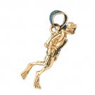 14K GOLD NAUTICAL CHARM - SCUBA #1402