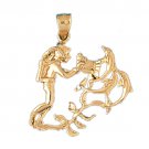 14K GOLD NAUTICAL CHARM - SCUBA #1399