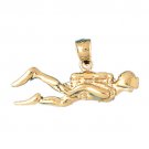14K GOLD NAUTICAL CHARM - SCUBA #1396