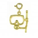 14K GOLD NAUTICAL CHARM - SCUBA #1389