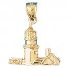 14K GOLD NAUTICAL CHARM - SCUBA #1454