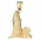 14K GOLD NAUTICAL CHARM - SCUBA #1444