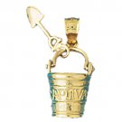 14K GOLD NAUTICAL CHARM - BEACH THING #1480