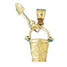 14K GOLD NAUTICAL CHARM - BEACH THING #1479