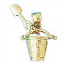 14K GOLD NAUTICAL CHARM - BEACH THING #1478 14K GOLD NAUTICAL CHARM - BEACH THING #1478