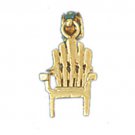 14K GOLD NAUTICAL CHARM - BEACH THING #1475