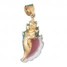 14K GOLD NAUTICAL CHARM - SHELL #1561