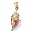14K GOLD NAUTICAL CHARM - SHELL #1560