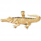 14K GOLD ANIMAL CHARM - GATOR #1642