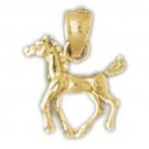 14K GOLD ANIMAL CHARM - #HORSE #2270
