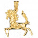 14K GOLD ANIMAL CHARM - #HORSE #1841
