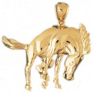 14K GOLD ANIMAL CHARM - #HORSE #1833
