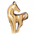 14K GOLD ANIMAL CHARM - #HORSE #1827
