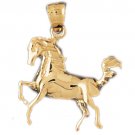 14K GOLD ANIMAL CHARM - #HORSE #1823