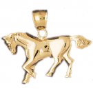 14K GOLD ANIMAL CHARM - #HORSE #1815
