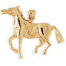 14K GOLD ANIMAL CHARM - #HORSE #1814