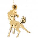 14K GOLD ANIMAL CHARM - #HORSE #1810
