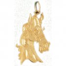 14K GOLD ANIMAL CHARM - #HORSE #1808
