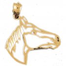 14K GOLD ANIMAL CHARM - #HORSE #1807
