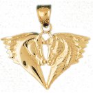 14K GOLD ANIMAL CHARM - #HORSE #1806