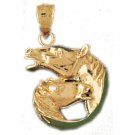 14K GOLD ANIMAL CHARM - #HORSE #1803
