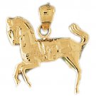 14K GOLD ANIMAL CHARM - #HORSE #1791