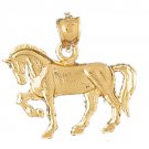 14K GOLD ANIMAL CHARM - #HORSE #1790