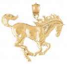 14K GOLD ANIMAL CHARM - #HORSE #1785